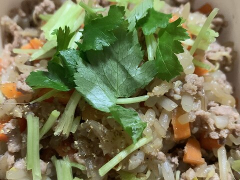 和風ガパオライスの具